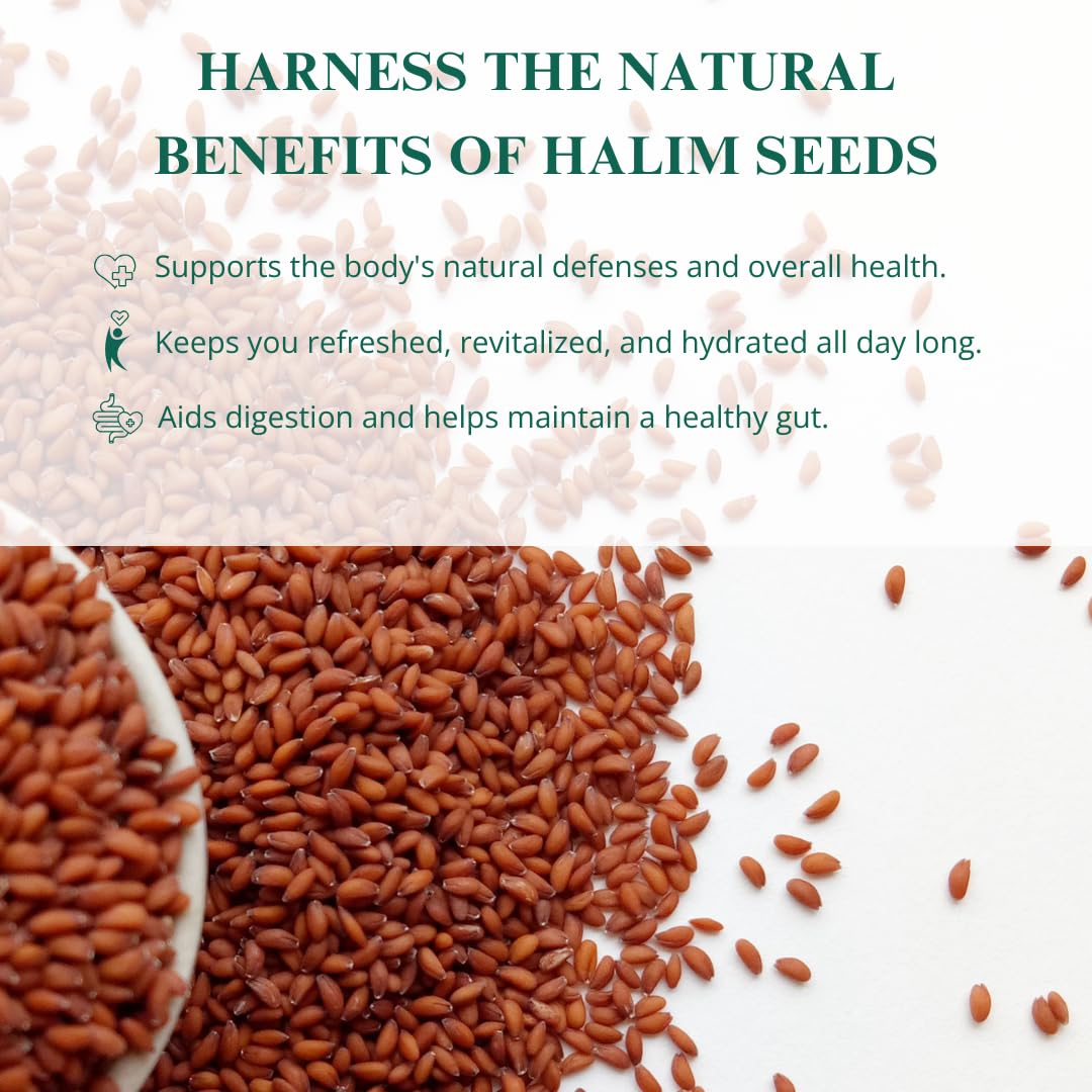 Nutriwish Halim seeds sprinkled over salad for crunch and nutrition