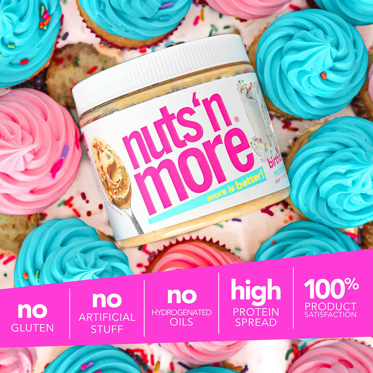 Nuts 'N More Birthday Cake Spread in a smoothie for flavor boost