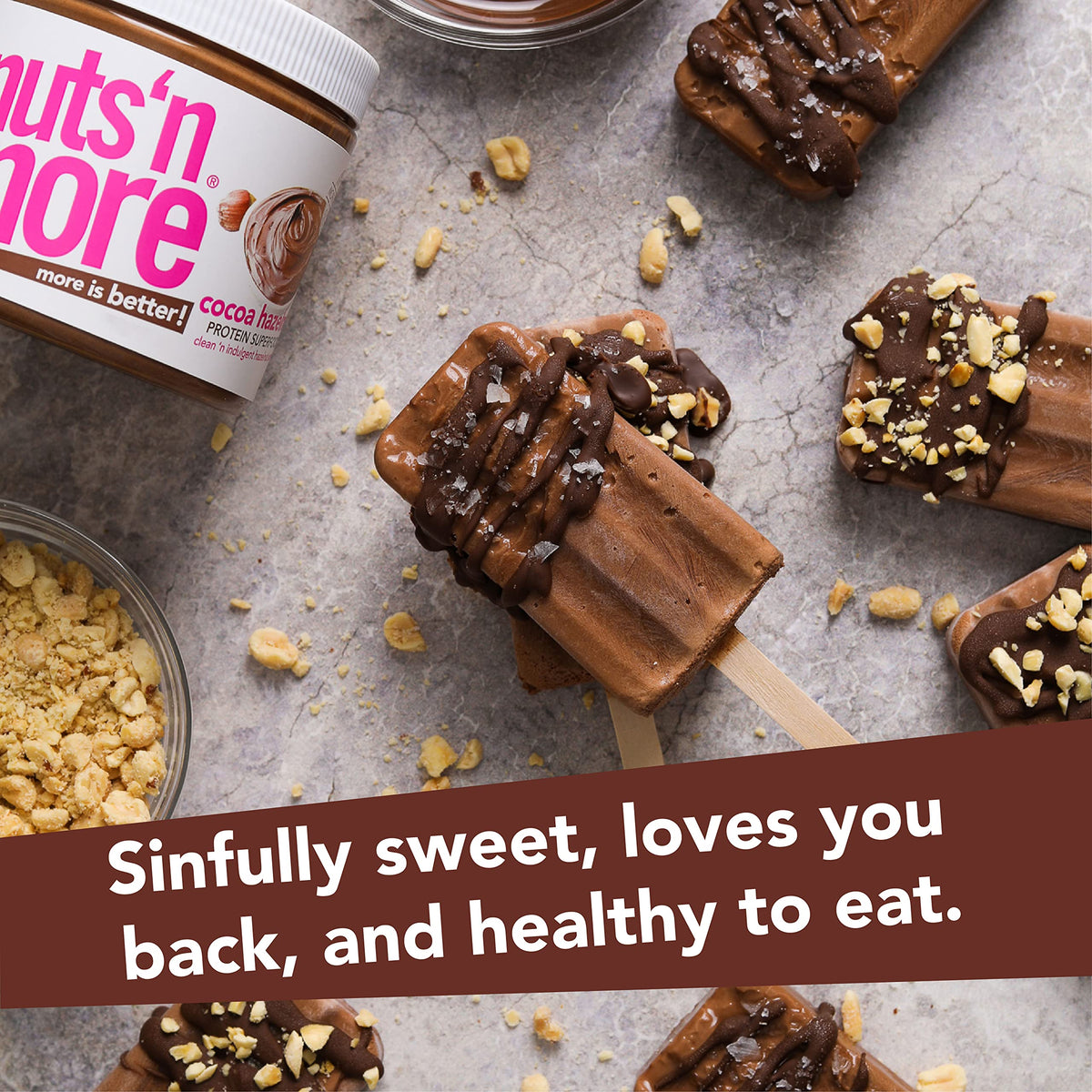 Smoothie with Nuts 'N More Cocoa Hazelnut Butter Spread for flavor boost