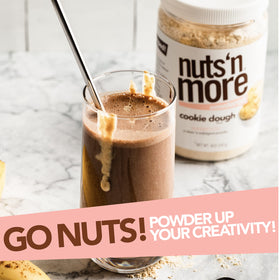 Nuts 'N More Cookie Dough Powder added to yogurt or oats boosts flavor.