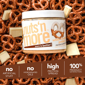 Nuts N More with fruit dip provides a sweet, crunchy dipping option.