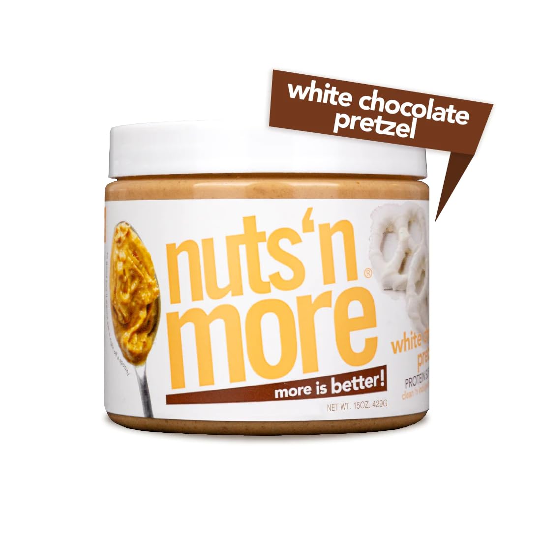 Nuts N More spread on pancakes adds protein-rich flavor to breakfast.
