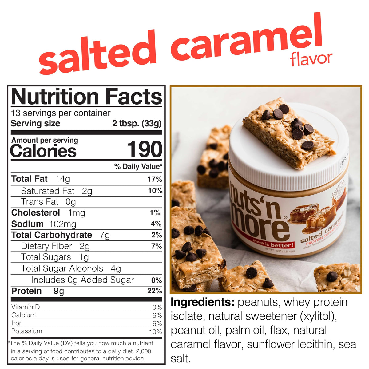 Nuts N More spread on spoon highlighting creamy texture for quick snacks.