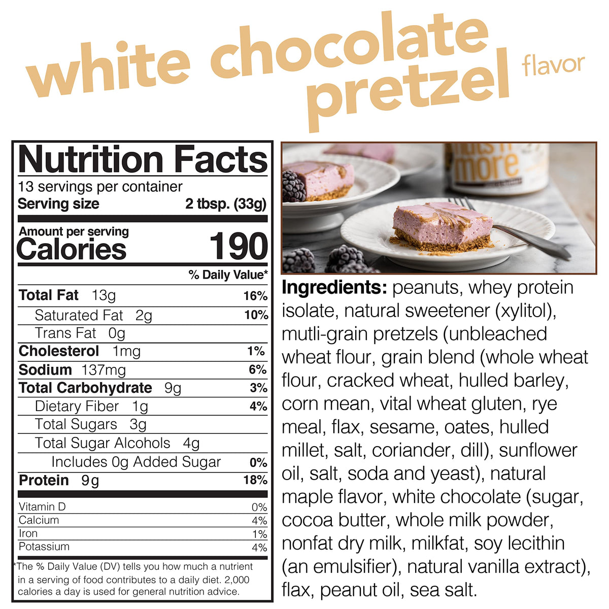 Nuts N More spread on spoon invites a guilt-free, protein-rich snack.