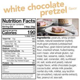 Nuts N More spread on spoon invites a guilt-free, protein-rich snack.