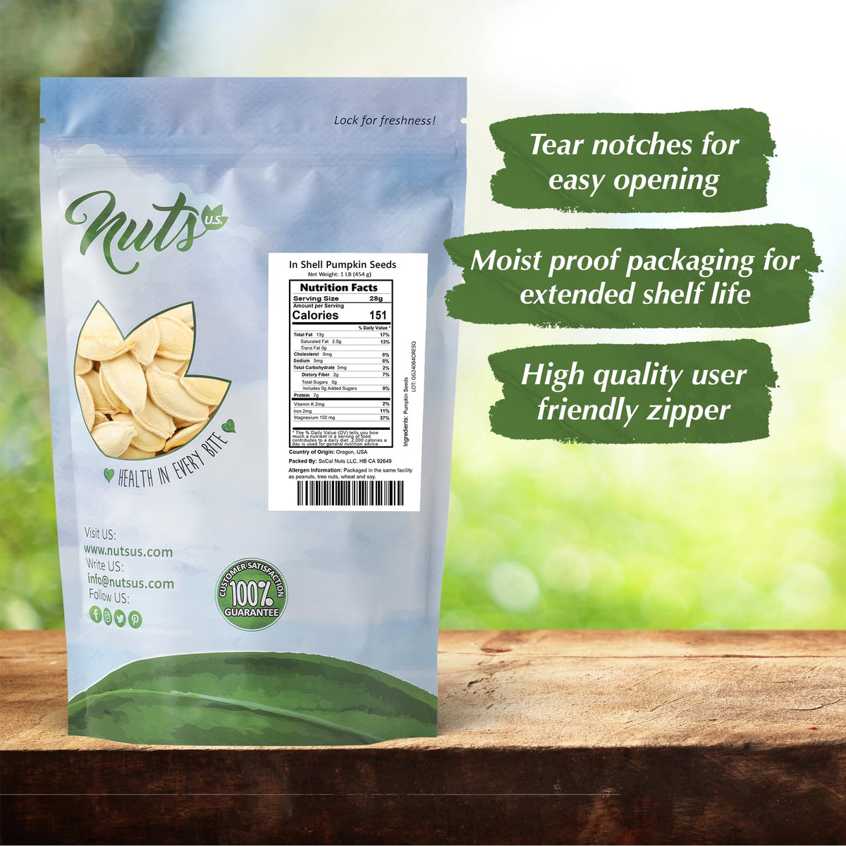 Keto and paleo friendly pumpkin seeds for smart snacking