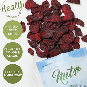 NUTS U.S. Beet Chips bulk pouch: convenient shareable snack