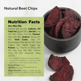 NUTS U.S. Beet Chips no color added: vibrant beet flavor