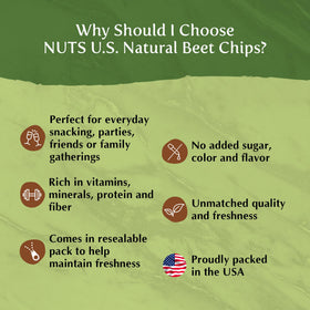 NUTS U.S. Beet Chips Vietnam origin: premium beet crunch with thoughtful sourcing