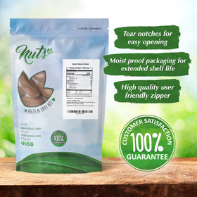 NUTS U.S. Brazil nuts pasteurized polish highlights smooth surface.