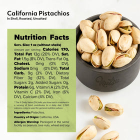 NUTS U.S. pistachios with potassium and iron in a tasty snack