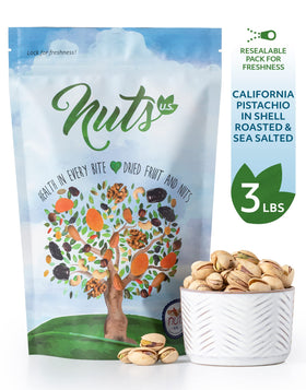 NUTS U.S. pistachios resealable pouch preserves freshness for on-the-go snacking