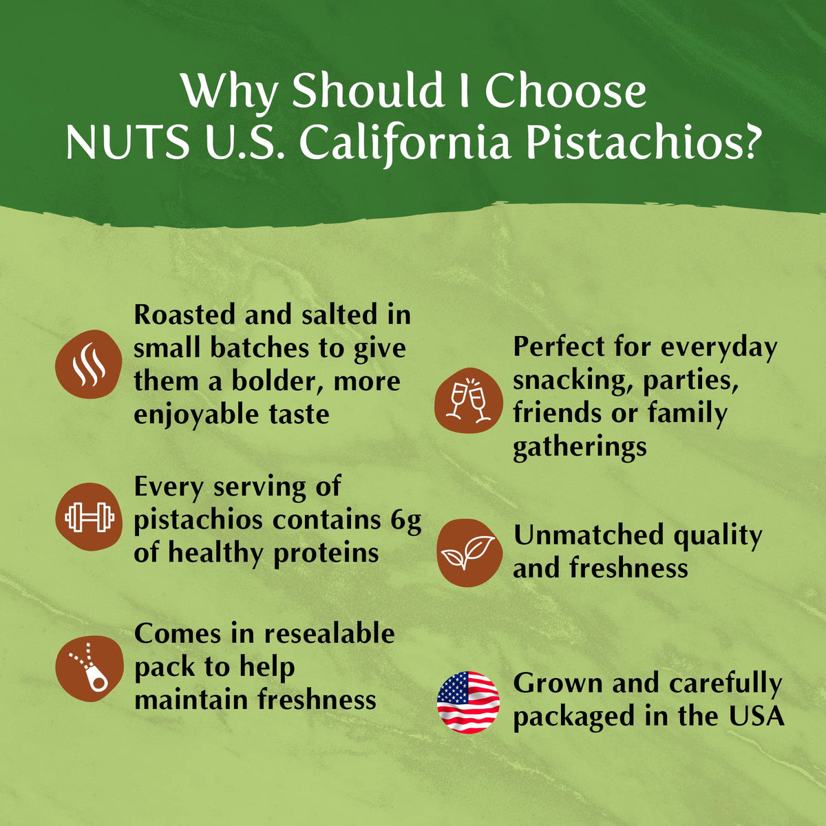 Sealed pouch keeps pistachios fresh after opening