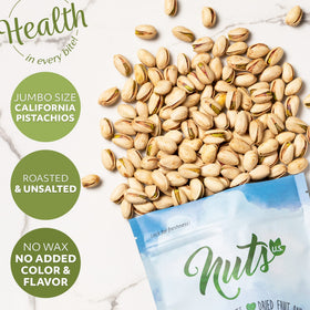 NUTS U.S. pistachios packed in USA ensuring freshness and quality.