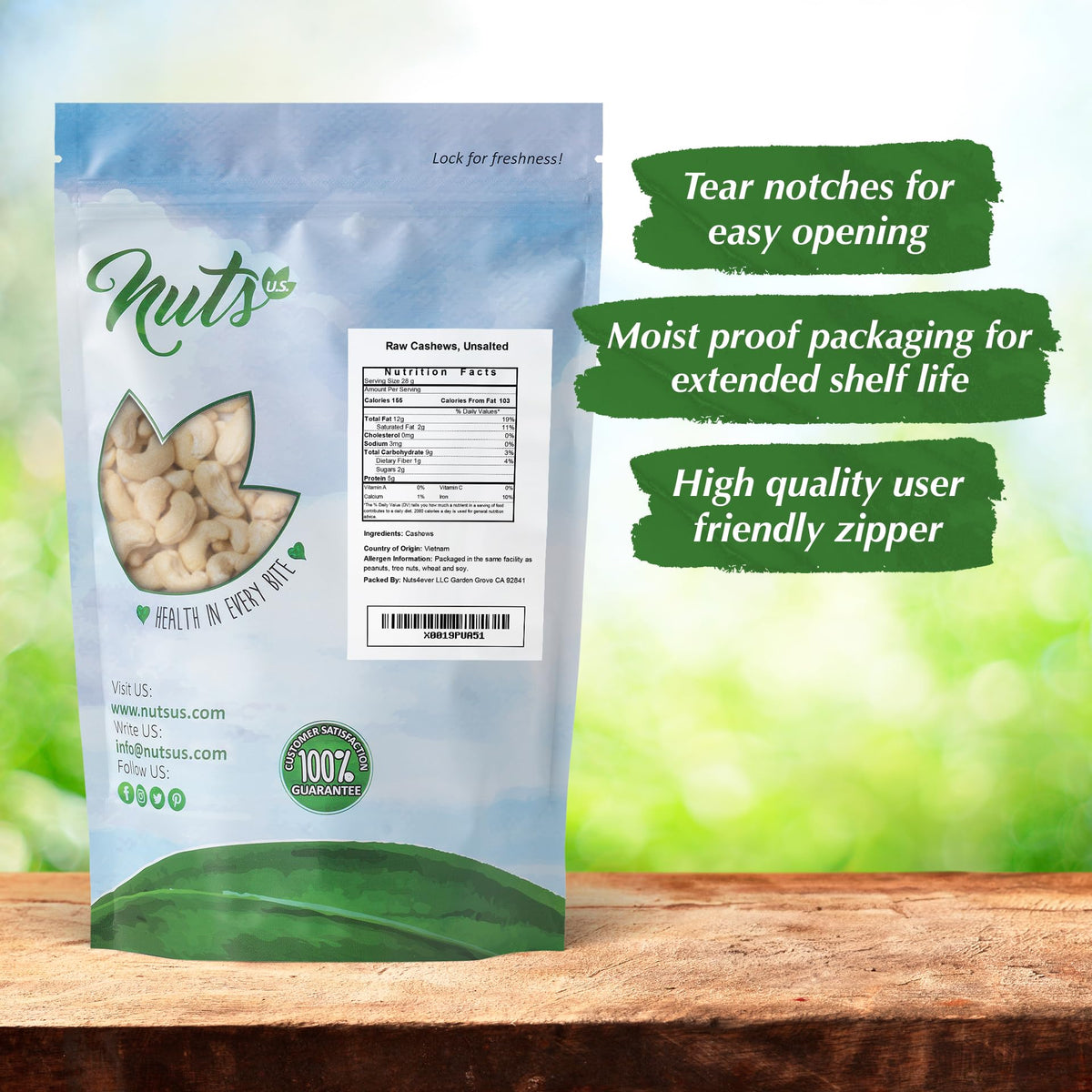 NUTS US cashews no-shell bulk pile suited for bulk buying.
