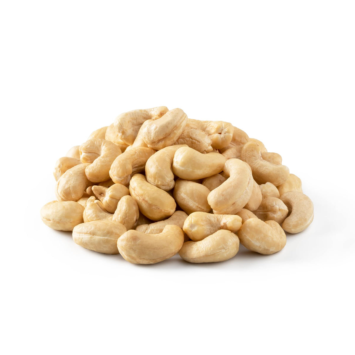 NUTS US cashews raw unsalted bag on counter for healthy snacking.