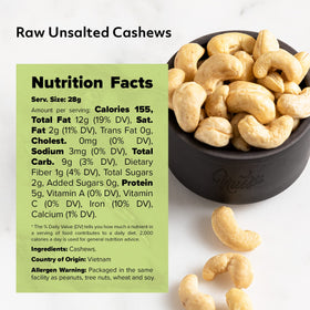 NUTS US cashews on salad add crunch and richness.