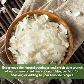 NUTS U.S. Coconut Chips nutrition panel close-up for transparent ingredients.