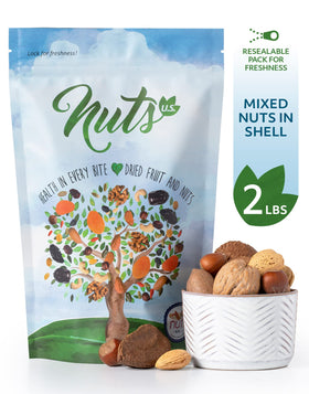 NUTS U.S. mixed nuts in shell crack-open closeup highlighting fresh crunch.