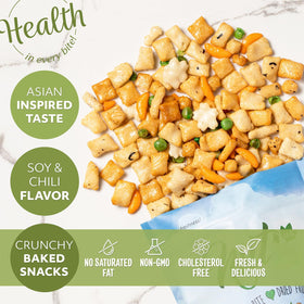 NUTS US cholesterol-free and saturated-fat-free cracker for mindful snacking.