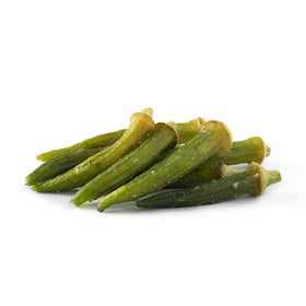 NUTS U.S. Okra Chips sea-salted bulk bag for a crunchy snack.