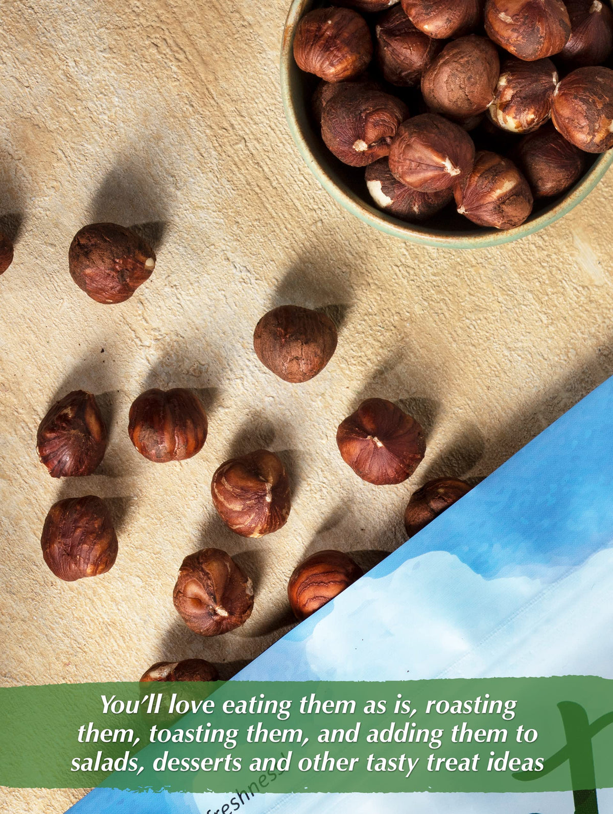 Versatile hazelnuts from NUTS U.S. ideal for salads, baking, and desserts.