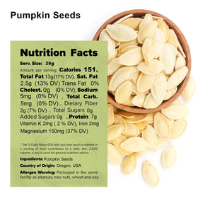 Pumpkin seeds add texture and nutrients to baking recipes.