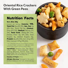 NUTS U.S. Non-GMO vegan snack with peppers and peas