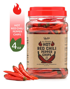 NUTS U.S. Whole Red Chili Peppers closeup highlighting vibrant color and crisp texture.