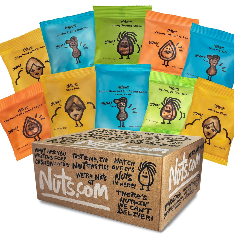 Nuts.com half-popped popcorn ready for nut-free school lunches
