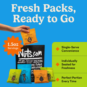 Nuts.com organic walnuts pack, raw and flavorful for convenient munching.