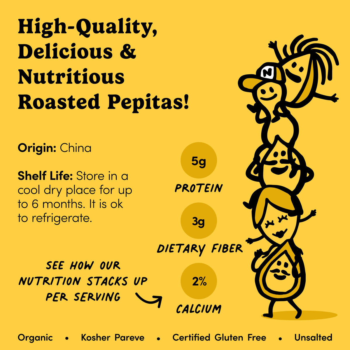 Nuts.com pepitas in a snack bowl—perfect for kids and adults.
