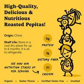 Nuts.com pepitas in a snack bowl—perfect for kids and adults.