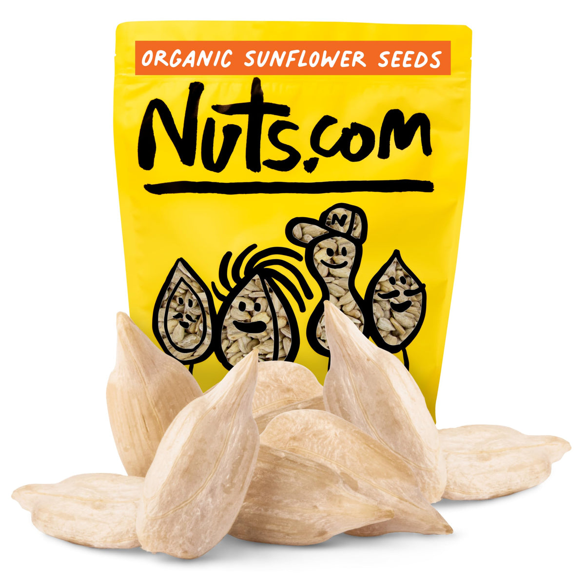 Nuts.com raw organic sunflower seeds no shell for a protein-rich snack