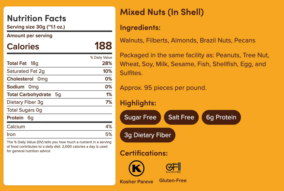 Nuts.com snacking ideas for salads and baking with mixed nuts.