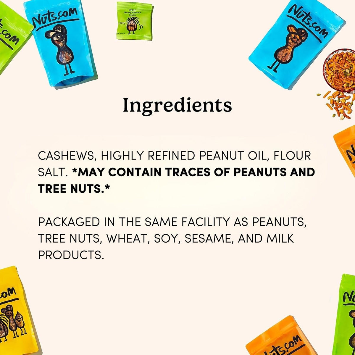 Nuts.com single-serve packs ideal for travel and school lunches
