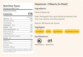Sustainable farming label and packaging for Oregon hazelnuts