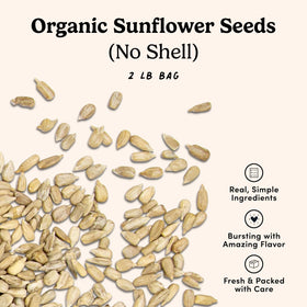 Nuts.com unsalted shelled sunflower seeds in a reusable 2 lb bag