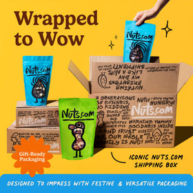 Nuts.com winter-gift-packaging seasonal gifting and display appeal.