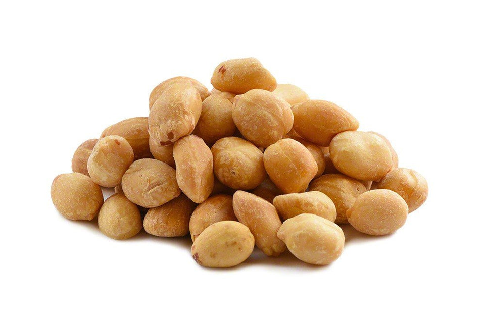 Nutstop bulk roasted peanuts unsalted 20lb case — front view for pantry stocking