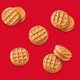 Nutter Butter Bites creamy peanut filling between crisp cookies.