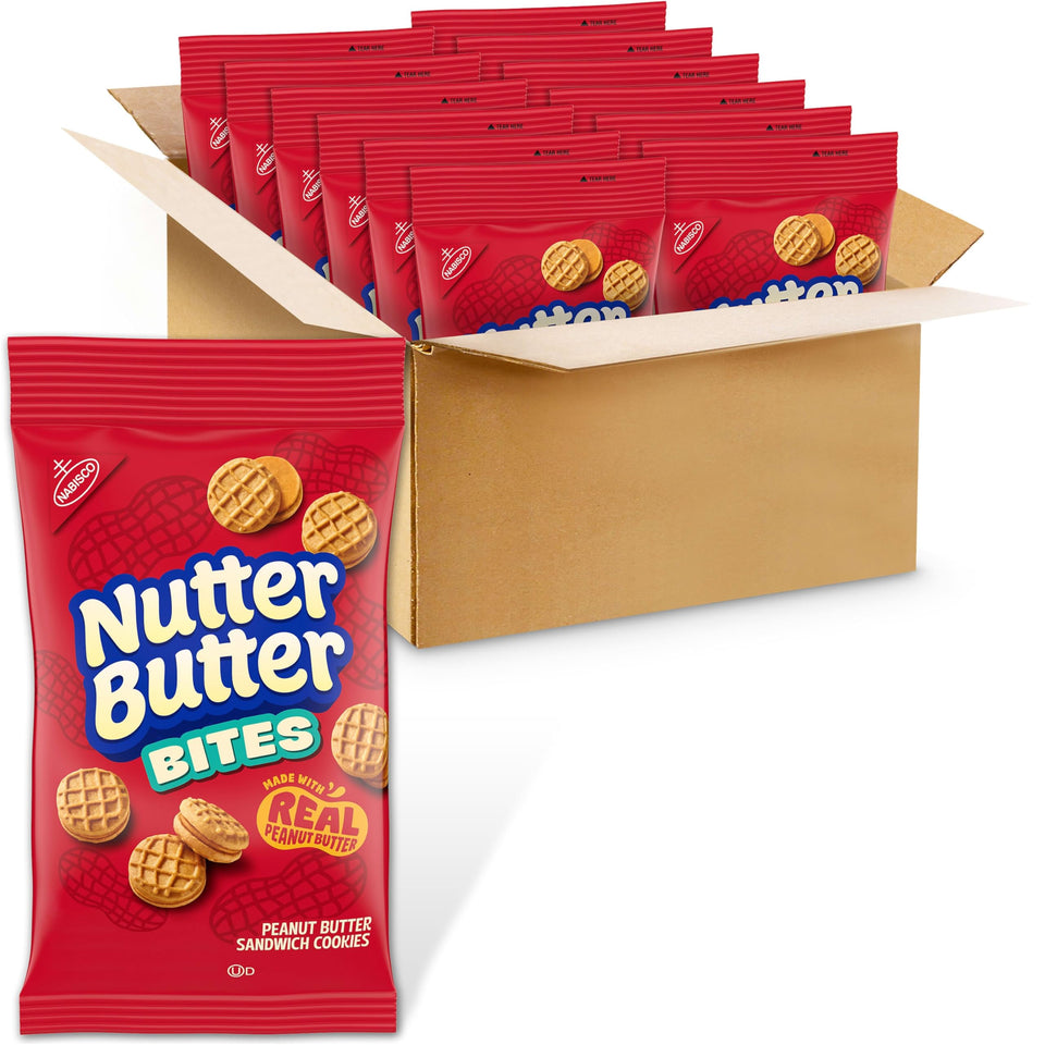 Nutter Butter Bites bags for convenient on-the-go snacking.