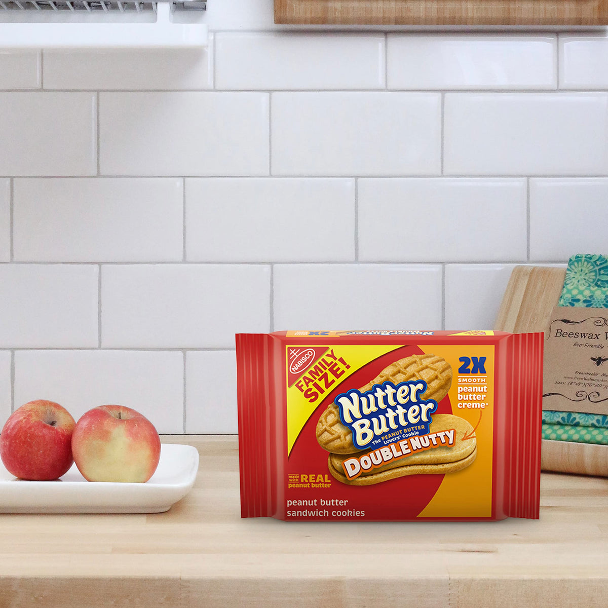 Nutter Butter Double Nutty cookies care package-friendly treat.