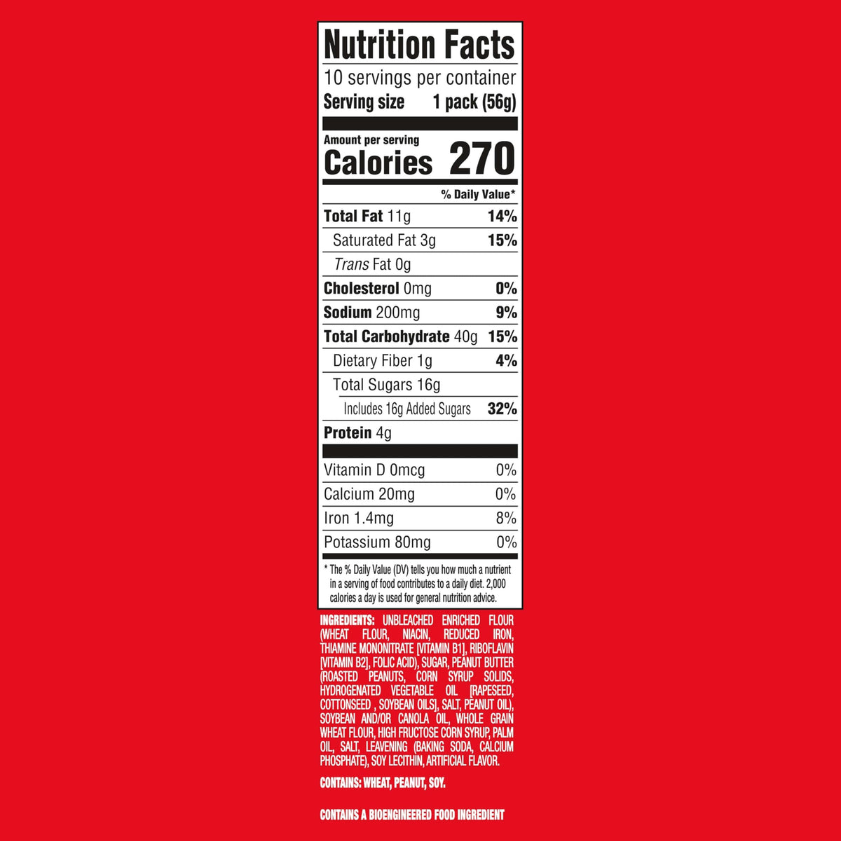 Nutter Butter individually wrapped snacks stay fresh for trips.