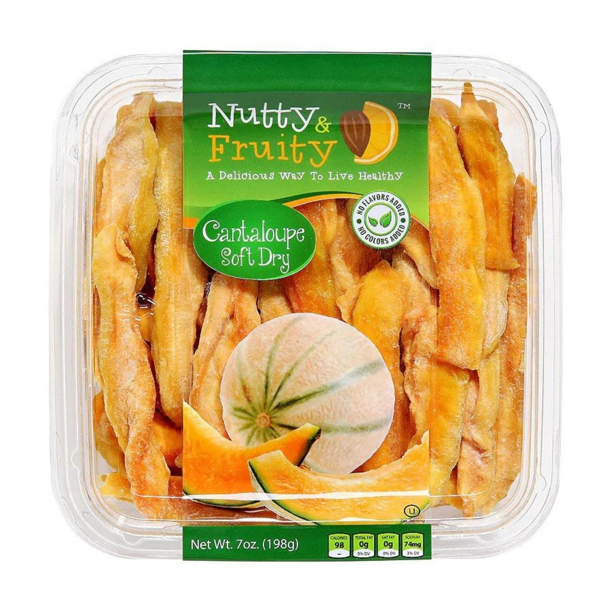 Nutty & Fruity tropical cantaloupe snack - convenient plant-based treat.