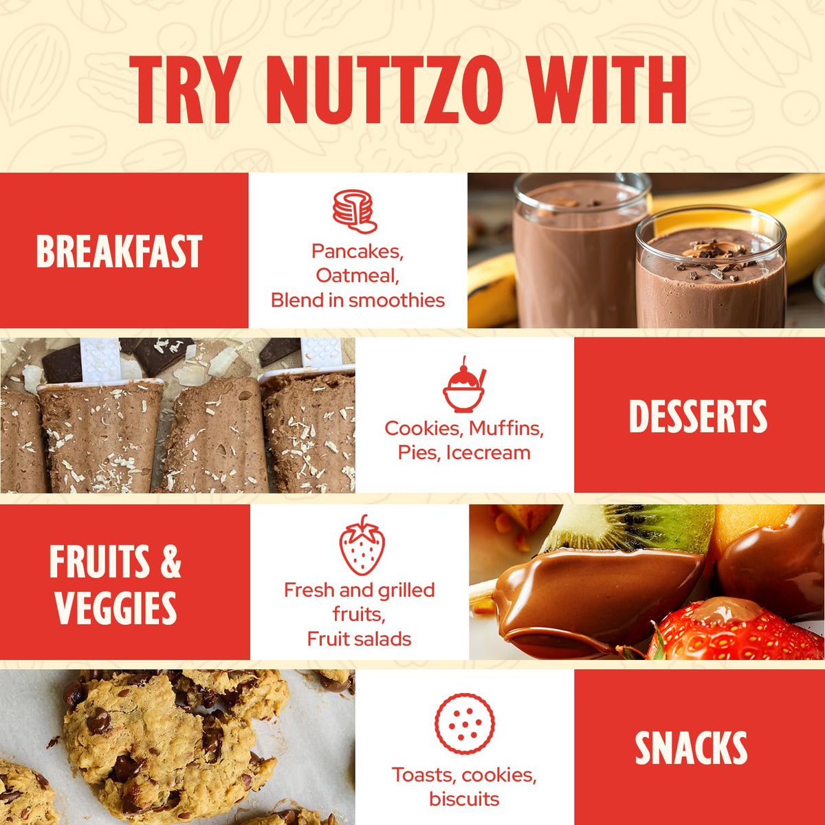 NuttZo Churro Butter ingredients with nuts and chia seeds for snacking