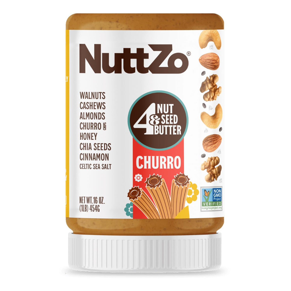 NuttZo Churro Butter jar ready for a smooth spread