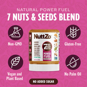 NuttZo Natural Power Fuel crunchy texture ideal for toast or fruit