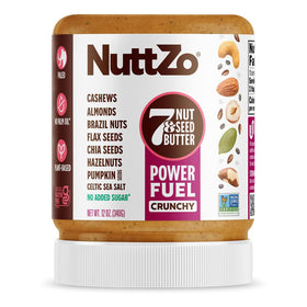NuttZo Natural Power Fuel jar front view, ready for quick, protein-rich snacking