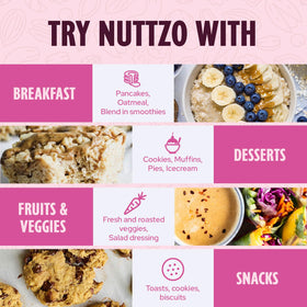 NuttZo Natural Power Fuel highlights paleo and keto friendly spread options